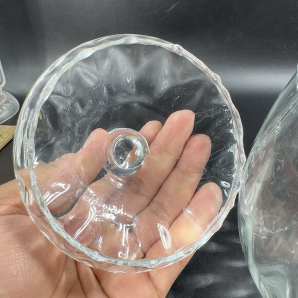 Princess House Optic Clear Glass Apothecary Jar Canister Container Vintage Decor - Picture 6 of 14